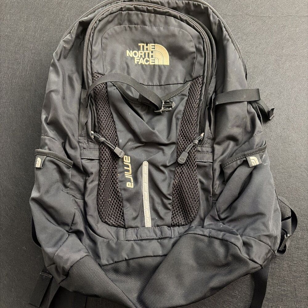 The North Face Amira Multi-Pocket Backpack Black Rare borealis jester school